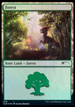 Forest (Dinosaurs) (575) [Secret Lair Drop Promos] | Magic Magpie