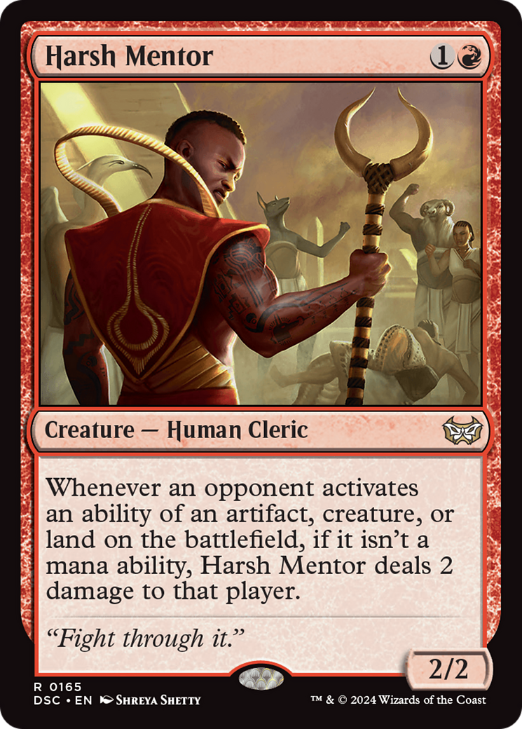 Harsh Mentor [Duskmourn: House of Horror Commander] | Magic Magpie