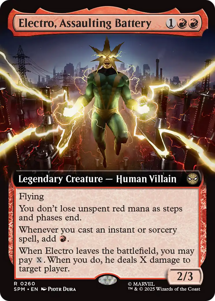 Electro, Assaulting Battery (Extended Art) [Marvel's Spider-Man] | Magic Magpie