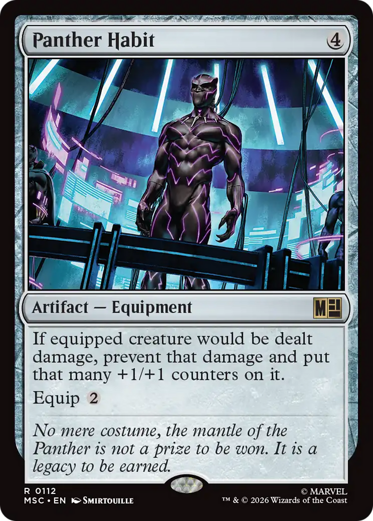 Panther Habit (Surge Foil) [Marvel Super Heroes Commander] | Magic Magpie