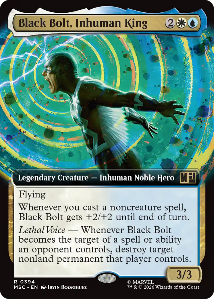 Black Bolt, Inhuman King (Extended Art) [Marvel Super Heroes Commander] | Magic Magpie