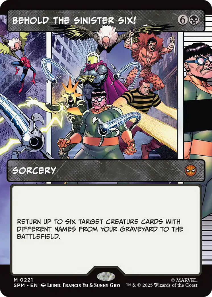 Behold the Sinister Six! (Borderless) [Marvel's Spider-Man] | Magic Magpie