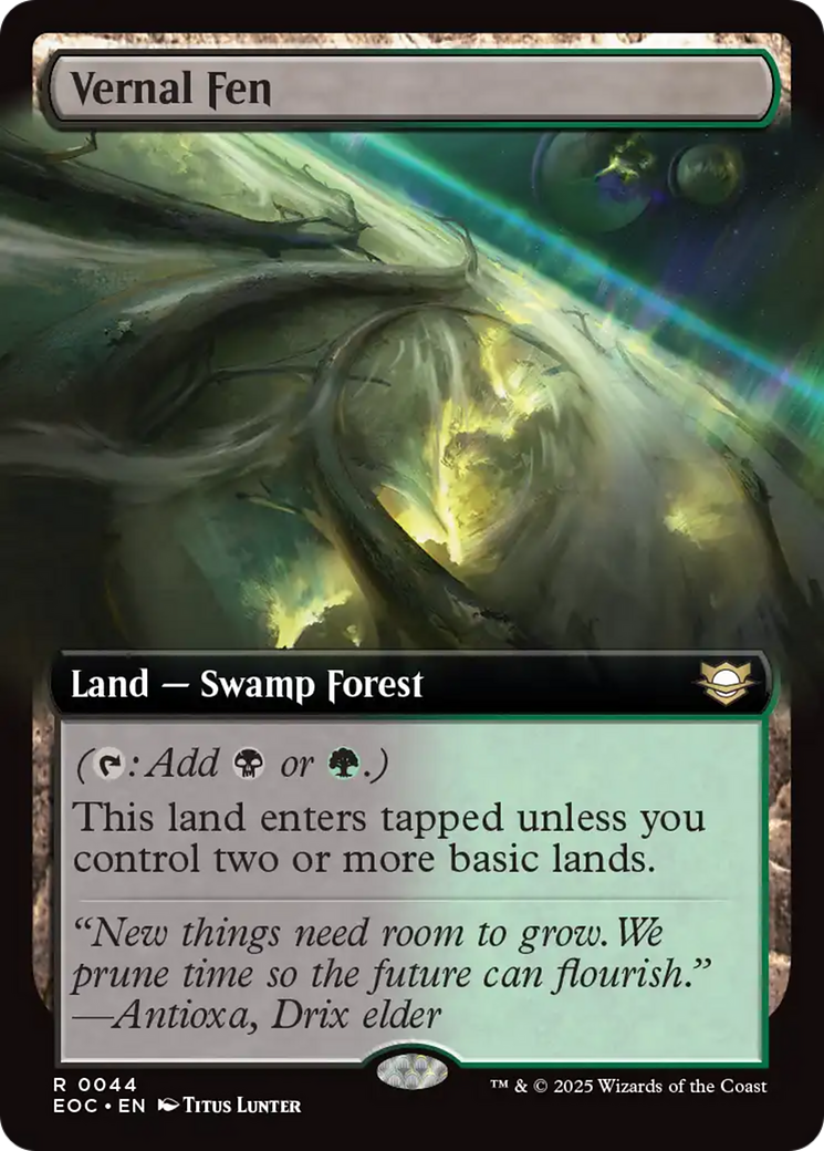 Vernal Fen (Extended Art) [Edge of Eternities Commander] | Magic Magpie