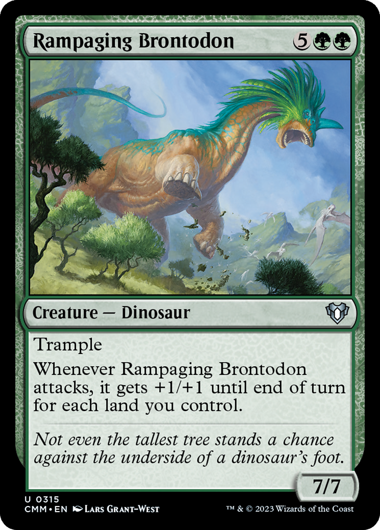 Rampaging Brontodon [Commander Masters] | Magic Magpie