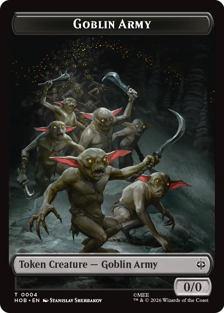 Human Soldier // Goblin Army (0004) Double-Sided Token [The Hobbit Tokens] | Magic Magpie
