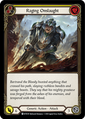 Raging Onslaught (Yellow) [U-WTR189] (Welcome to Rathe Unlimited)  Unlimited Rainbow Foil | Magic Magpie