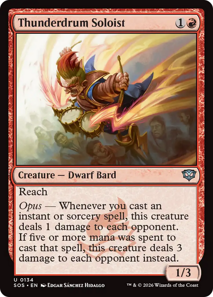 Thunderdrum Soloist [Secrets of Strixhaven] | Magic Magpie