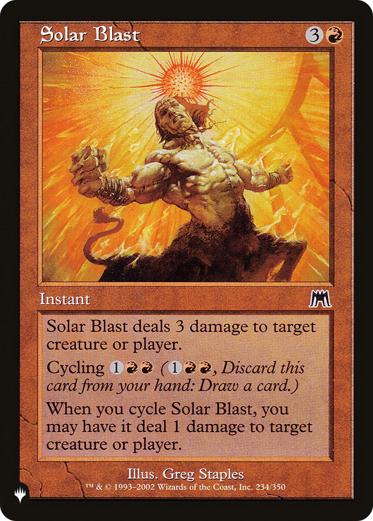 Solar Blast [The List Reprints] | Magic Magpie