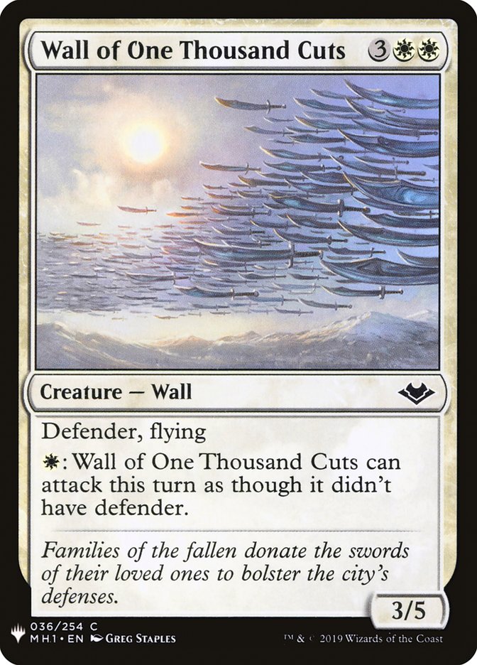 Wall of One Thousand Cuts [Mystery Booster] | Magic Magpie