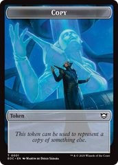 Copy // Clue Double-Sided Token [Edge of Eternities Commander Tokens] | Magic Magpie