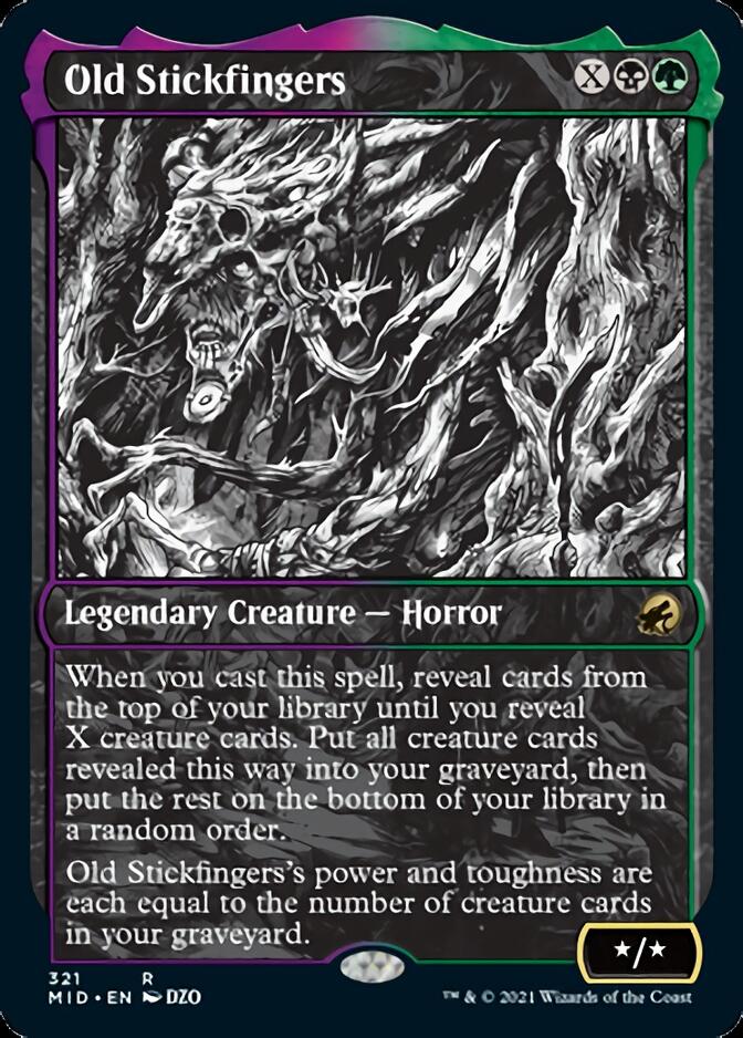 Old Stickfingers (Showcase Eternal Night) [Innistrad: Midnight Hunt] | Magic Magpie