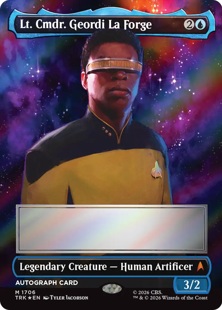 Lt. Cmdr. Geordi La Forge (Borderless) (Signed) [Star Trek] | Magic Magpie