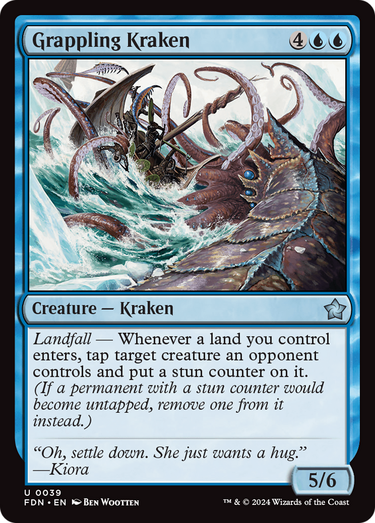 Grappling Kraken [Foundations] | Magic Magpie