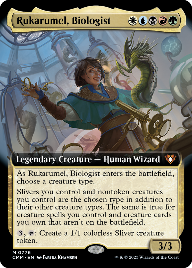 Rukarumel, Biologist (Extended Art) [Commander Masters] | Magic Magpie