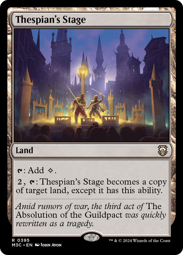 Thespian's Stage (Ripple Foil) [Modern Horizons 3 Commander] | Magic Magpie