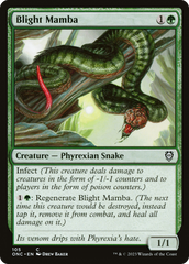 Blight Mamba [Phyrexia: All Will Be One Commander] | Magic Magpie