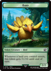 Bird (0016) // Wizard (0014) Double-Sided Token [FINAL FANTASY Tokens] | Magic Magpie