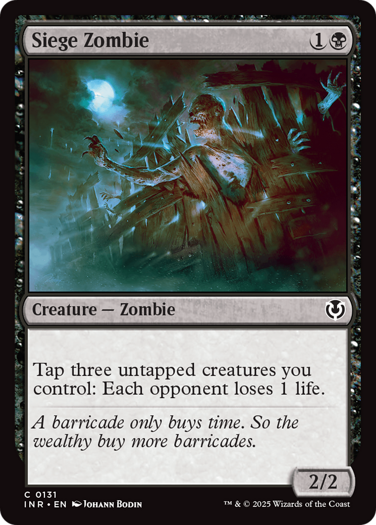 Siege Zombie [Innistrad Remastered] | Magic Magpie