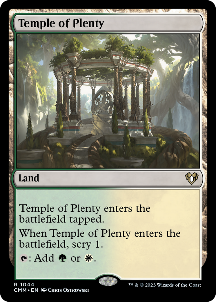 Temple of Plenty [Commander Masters] | Magic Magpie