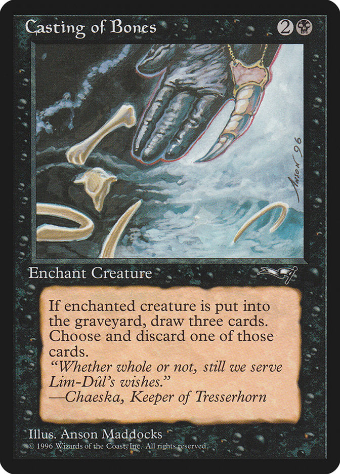 Casting of Bones (Claw Art) [Alliances] | Magic Magpie
