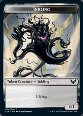 Fractal // Inkling Double-Sided Token [Strixhaven: School of Mages Tokens] | Magic Magpie