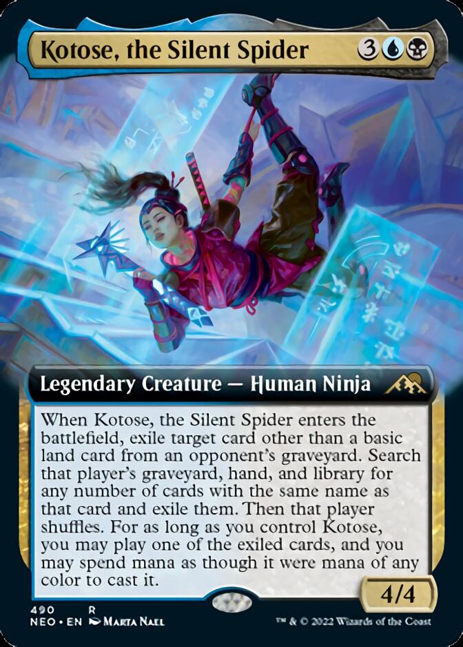 Kotose, the Silent Spider (Extended Art) [Kamigawa: Neon Dynasty] | Magic Magpie