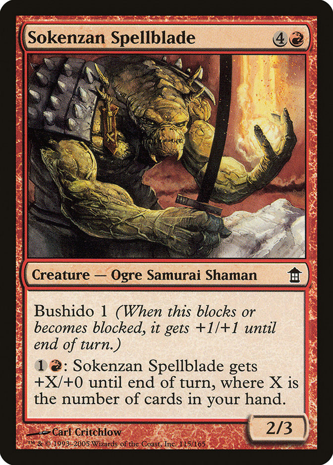 Sokenzan Spellblade [Saviors of Kamigawa] | Magic Magpie