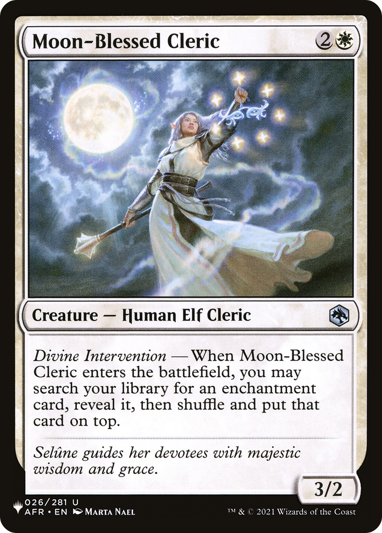 Moon-Blessed Cleric [The List Reprints] | Magic Magpie