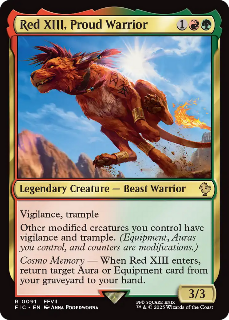 Red XIII, Proud Warrior [FINAL FANTASY Commander] | Magic Magpie