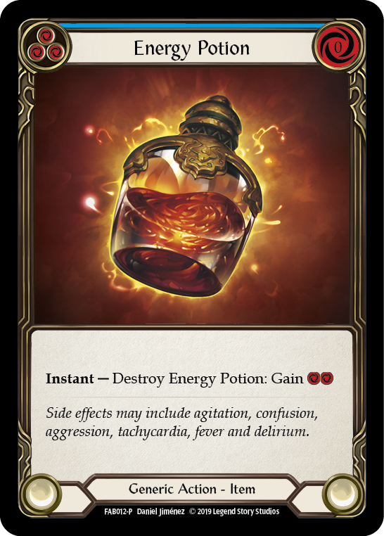 Energy Potion [FAB012-P] (Promo)  1st Edition Cold Foil | Magic Magpie