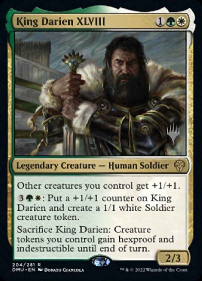 King Darien XLVIII (Promo Pack) [Dominaria United Promos] | Magic Magpie