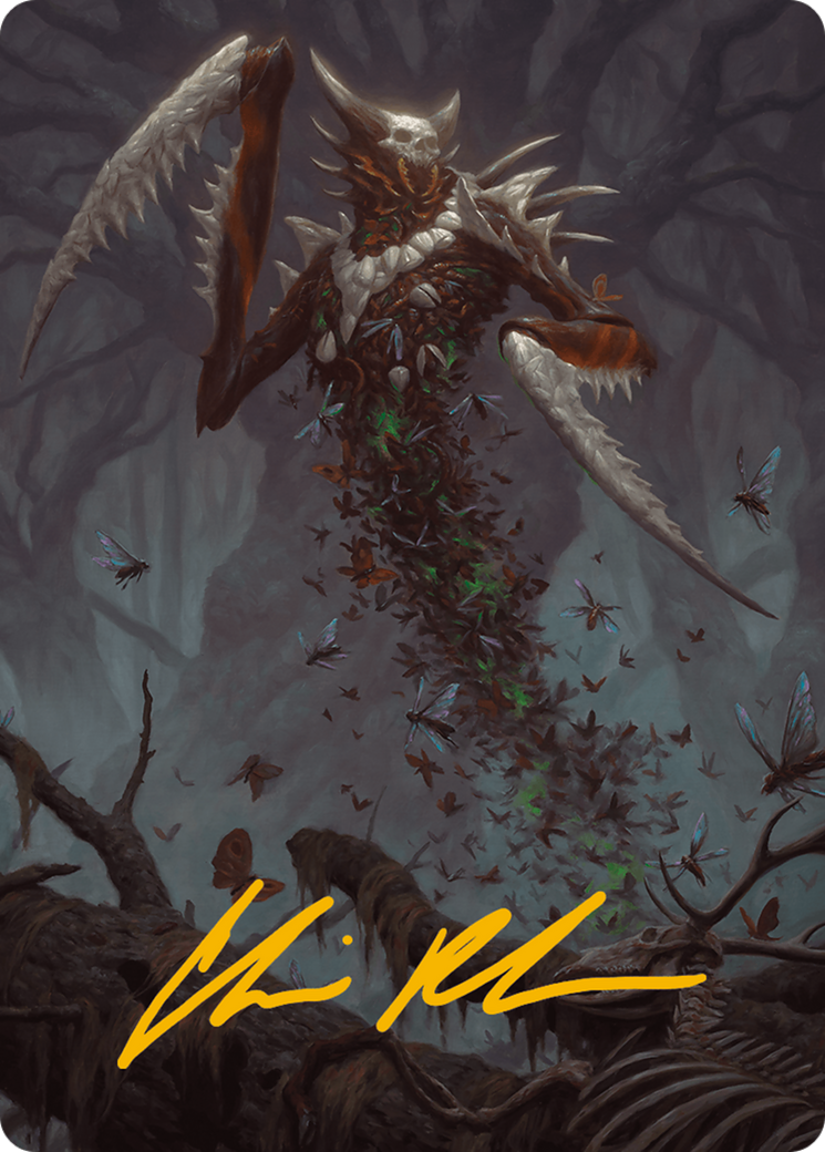 Grist, the Plague Swarm Art Card (Gold-Stamped Signature) [Modern Horizons 3 Art Series] | Magic Magpie