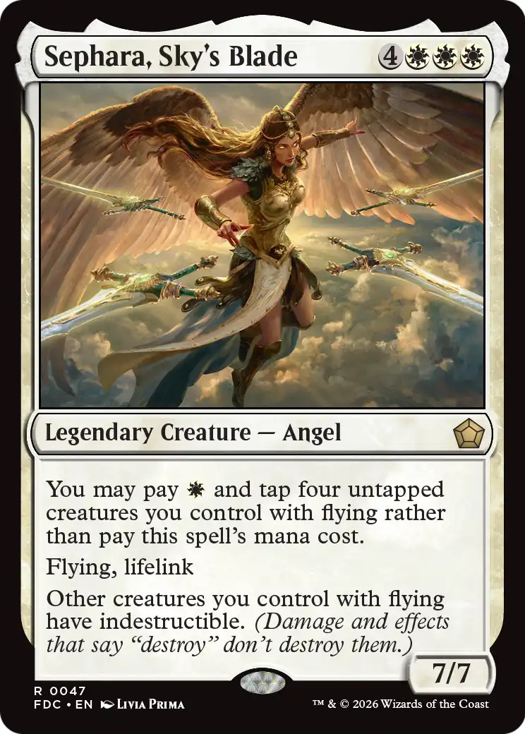 Sephara, Sky's Blade [Foundations Commander] | Magic Magpie