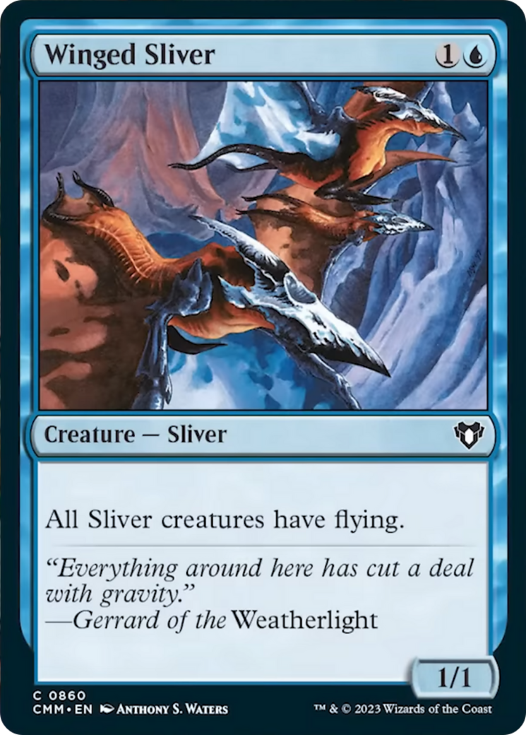 Winged Sliver [Commander Masters] | Magic Magpie