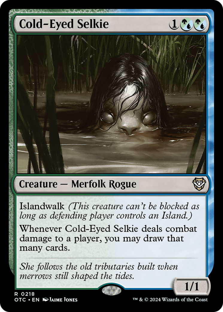 Cold-Eyed Selkie [Outlaws of Thunder Junction Commander] | Magic Magpie