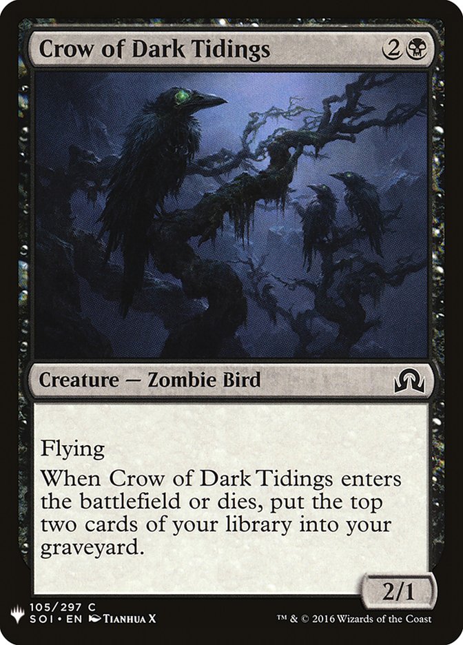 Crow of Dark Tidings [Mystery Booster] | Magic Magpie