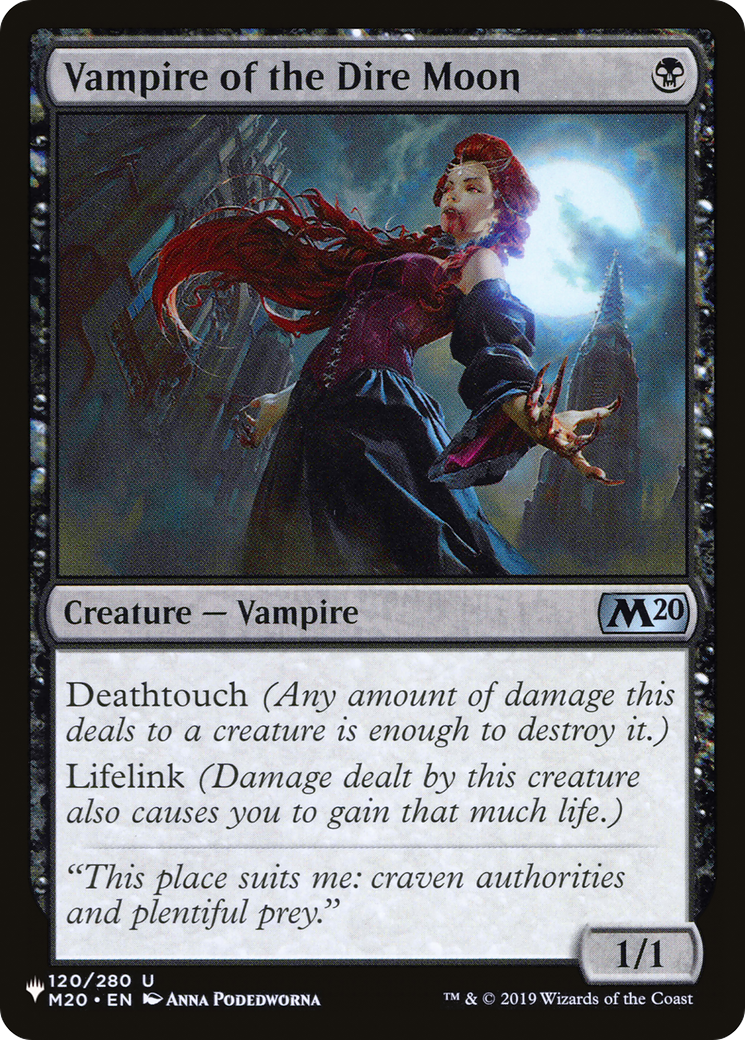 Vampire of the Dire Moon [The List Reprints] | Magic Magpie