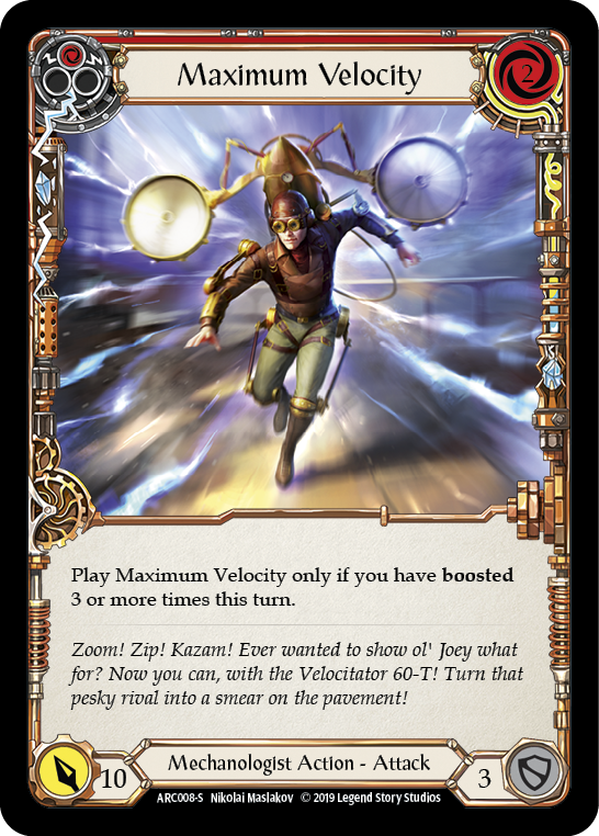 Maximum Velocity [ARC008-S] (Arcane Rising)  1st Edition Rainbow Foil | Magic Magpie