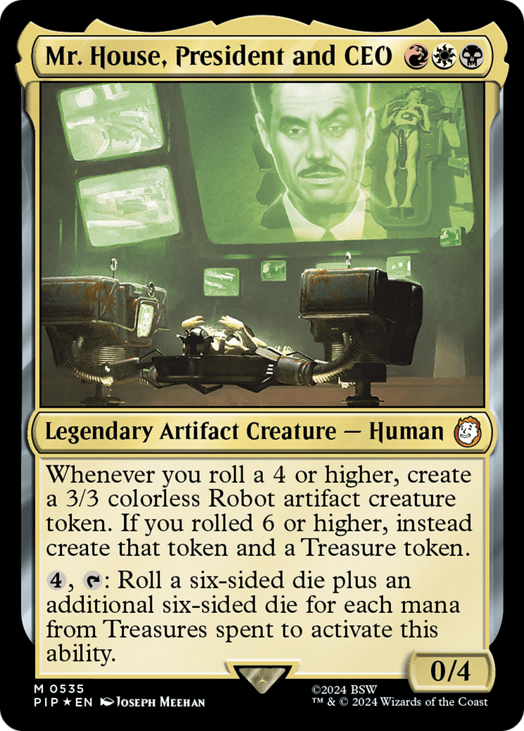 Mr. House, President and CEO (Surge Foil) [Fallout] | Magic Magpie