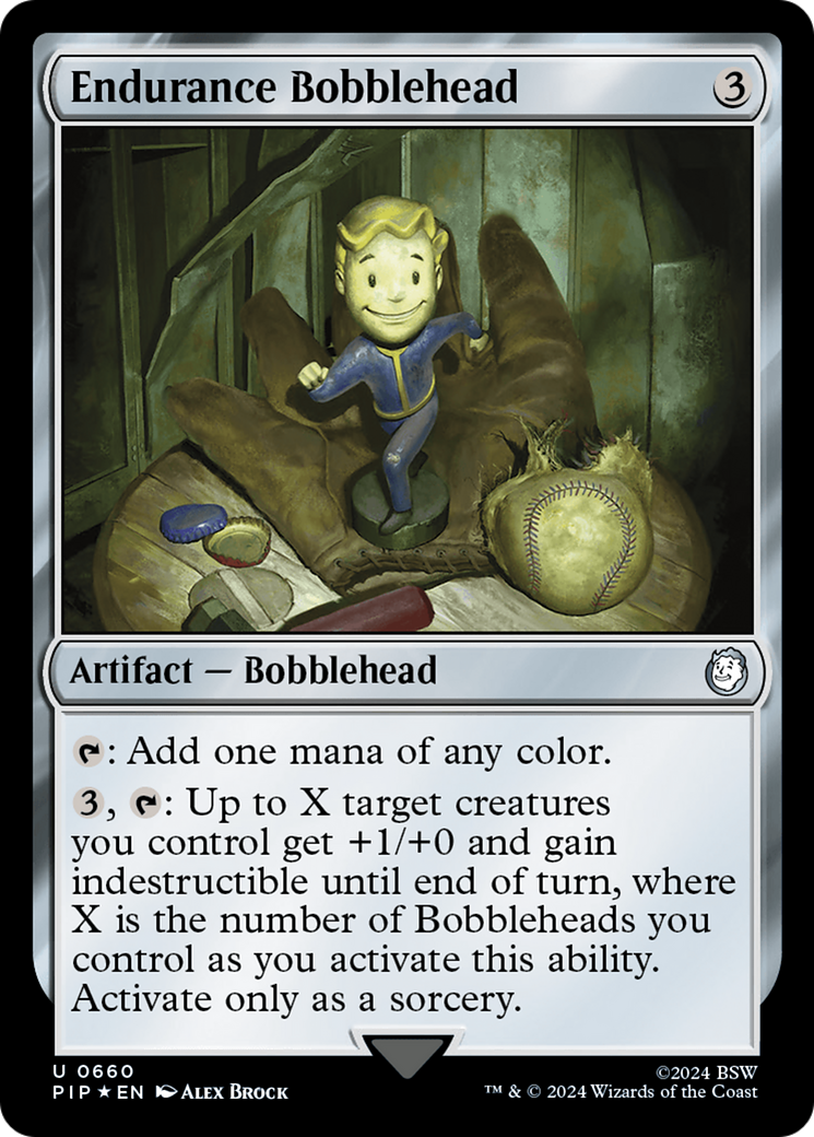 Endurance Bobblehead (Surge Foil) [Fallout] | Magic Magpie