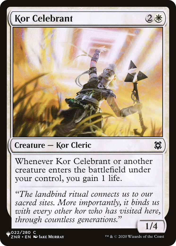 Kor Celebrant [The List] | Magic Magpie