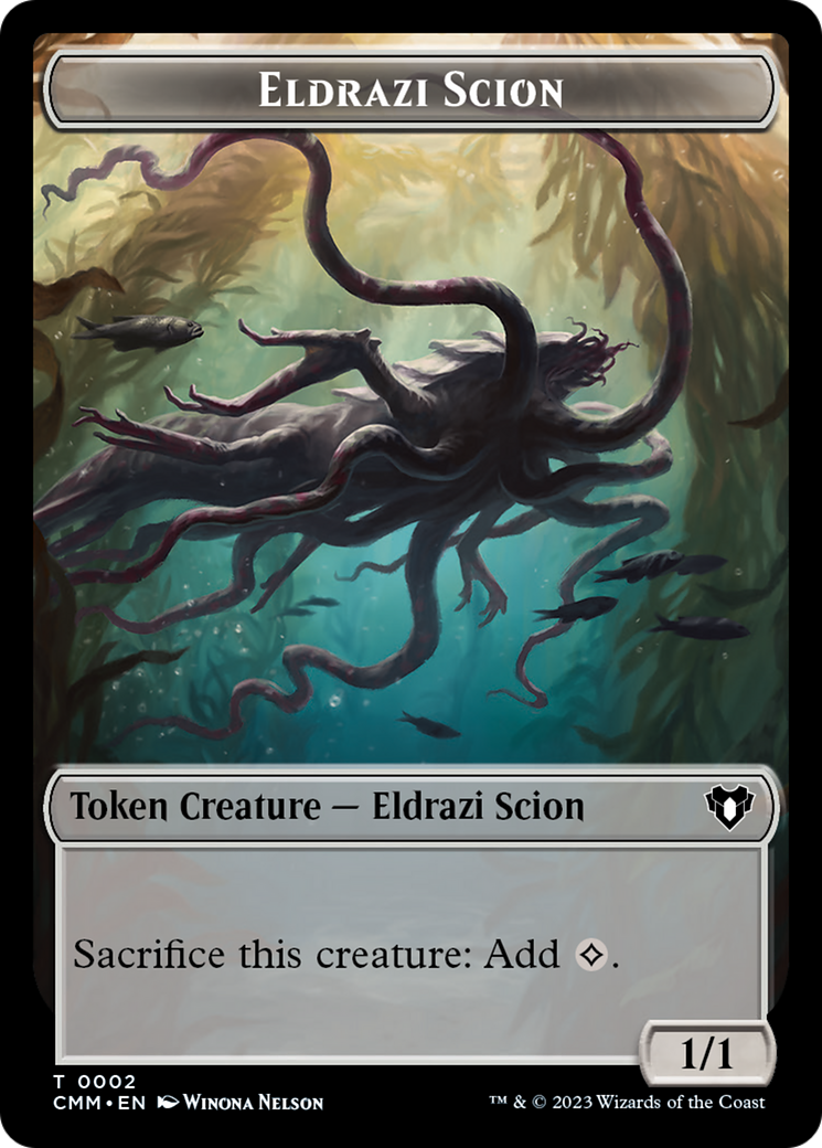 Eldrazi Scion // Drake Double-Sided Token [Commander Masters Tokens] | Magic Magpie