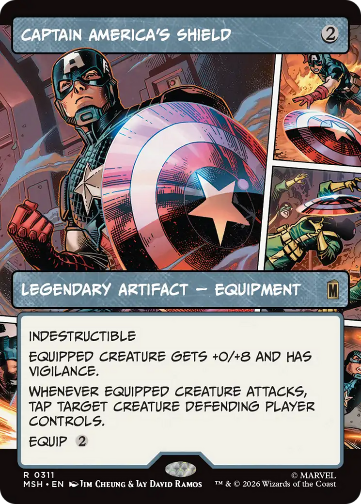 Captain America's Shield (Borderless) (0311) [Marvel Super Heroes] | Magic Magpie