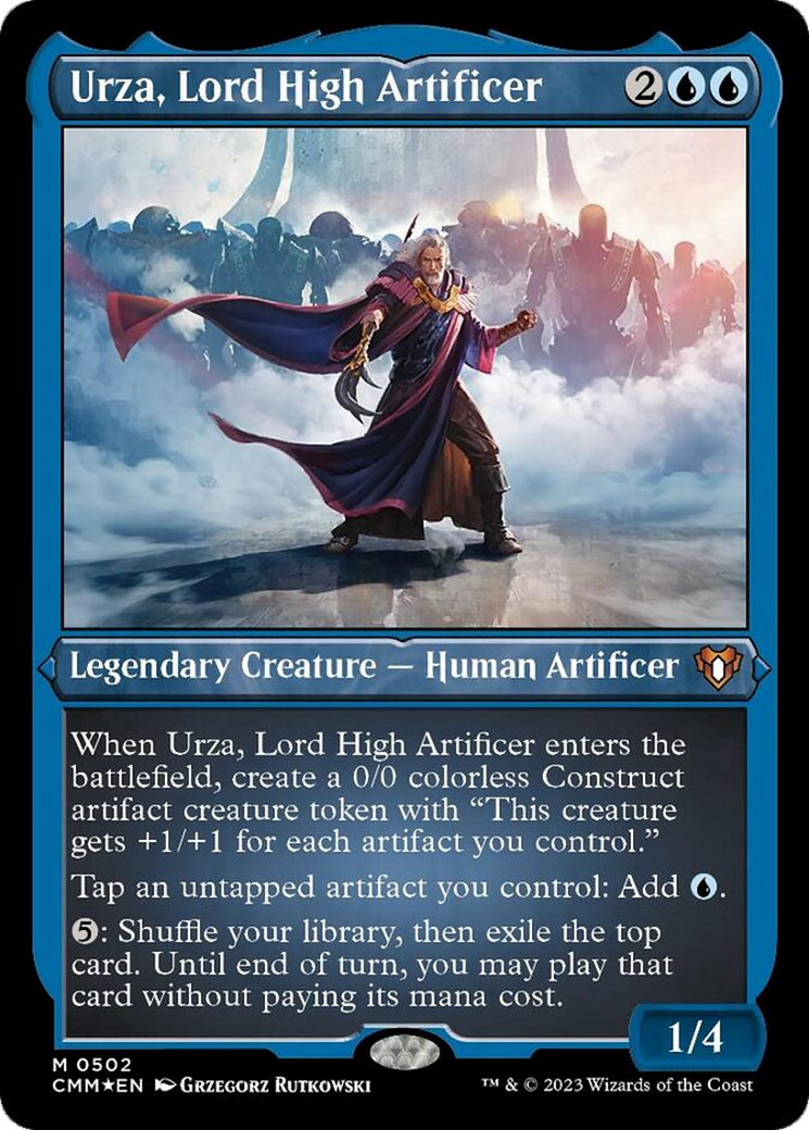 Urza, Lord High Artificer (Foil Etched) [Commander Masters] | Magic Magpie