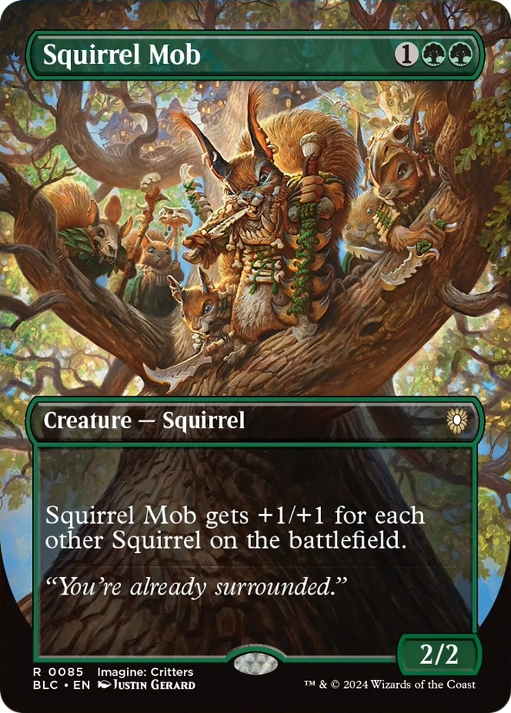 Squirrel Mob (Borderless) [Bloomburrow Commander] | Magic Magpie