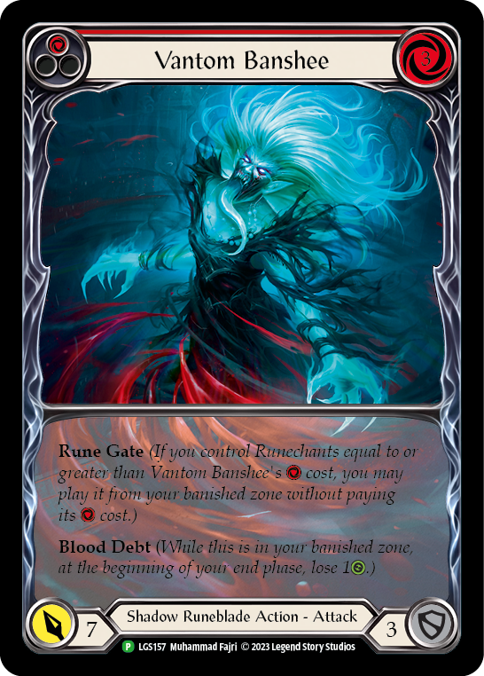 Vantom Banshee (Red) (Extended Art) [LGS157] (Promo)  Rainbow Foil | Magic Magpie