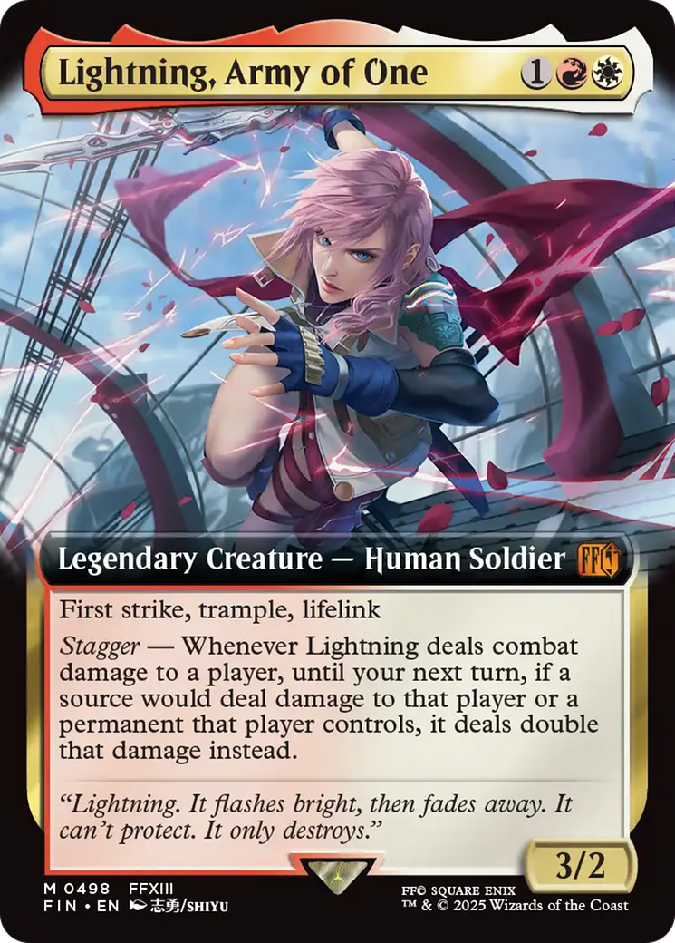Lightning, Army of One (Extended Art) [FINAL FANTASY] | Magic Magpie