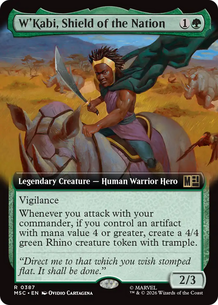 W'Kabi, Shield of the Nation (Extended Art) [Marvel Super Heroes Commander] | Magic Magpie