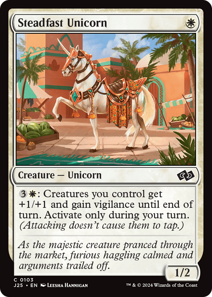 Steadfast Unicorn [Foundations Jumpstart] | Magic Magpie