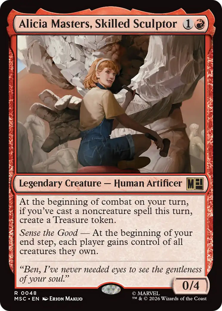 Alicia Masters, Skilled Sculptor (Surge Foil) [Marvel Super Heroes Commander] | Magic Magpie